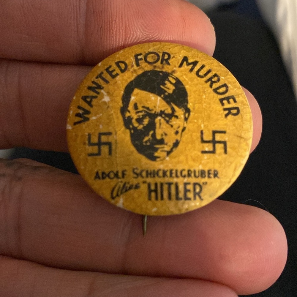 Yellow and Black WWII Era Symbol Badge